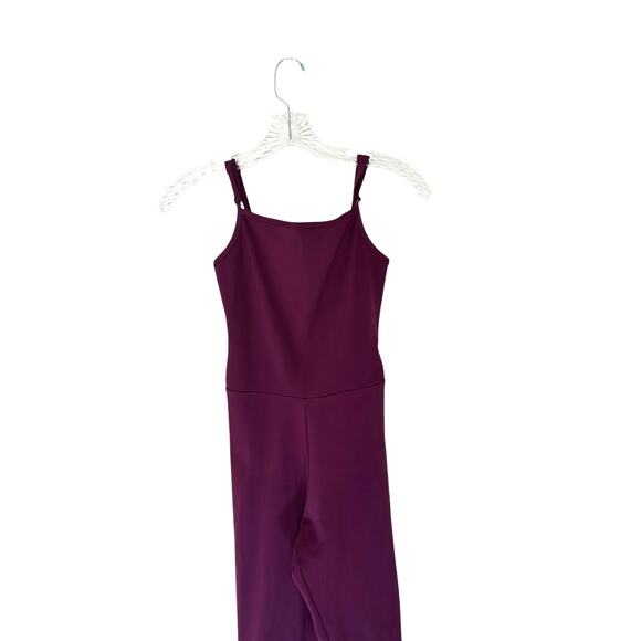 Girlfriend Collective Jumpsuit Purple Double Strap Stretch Workout Unitard Small - Picture 2 of 10